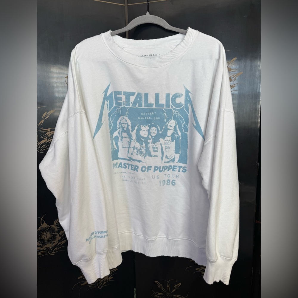 EUC Metallica Master of Puppets Crewneck by American Eagle XL